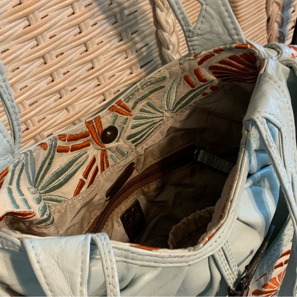 SALE!  REDUCED!! R&Y AUGOUSTI Vintage Leather Shoulder Bag - Picture 8 of 9